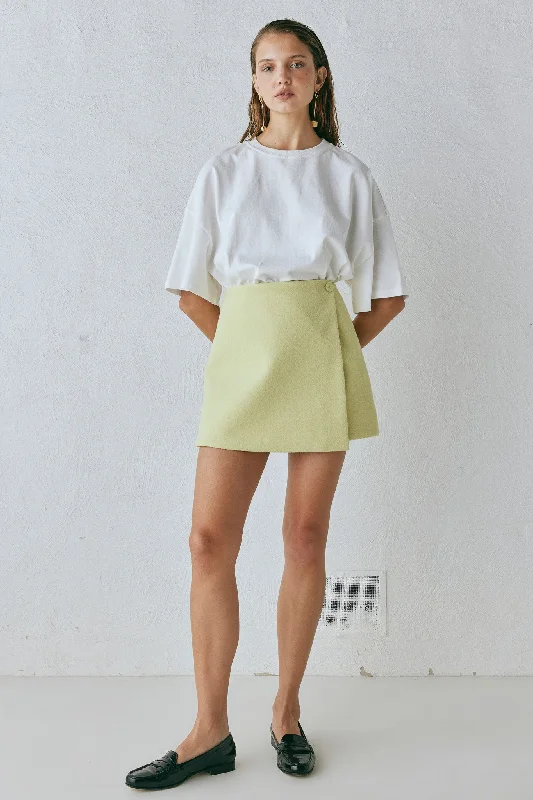 Jeanie Mini Skirt Lime