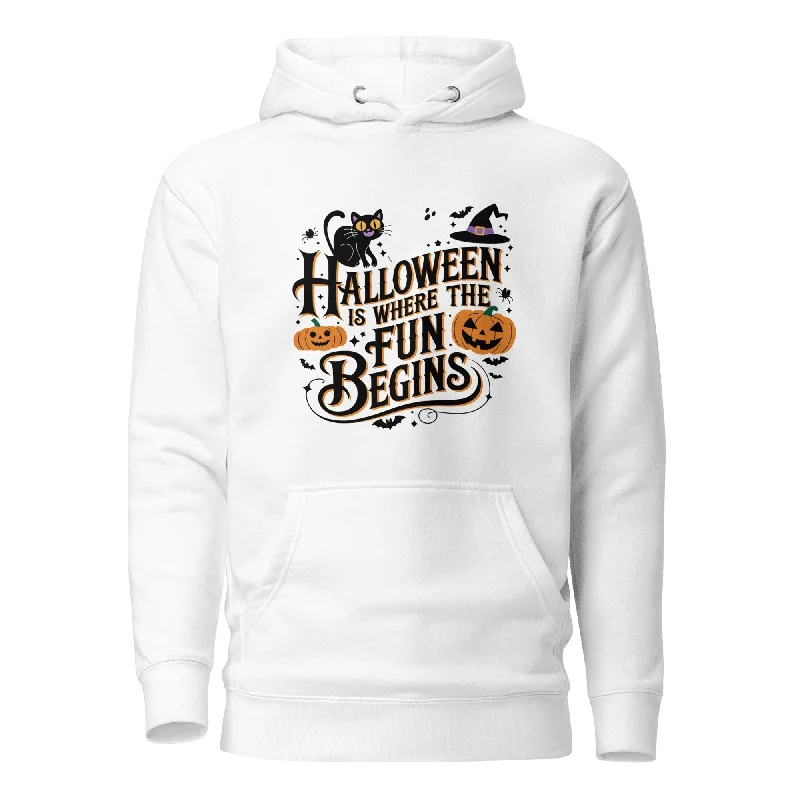 Halloween is Where the Fun Begins Unisex Premium Hoodie