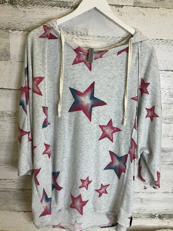 Grey Sweatshirt Hoodie Honeyme, Size Xxxl