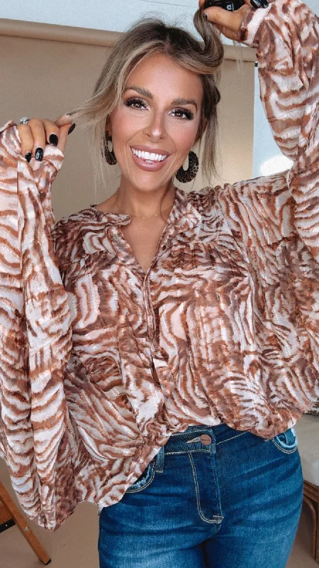 In The Wild Animal Print Blouse