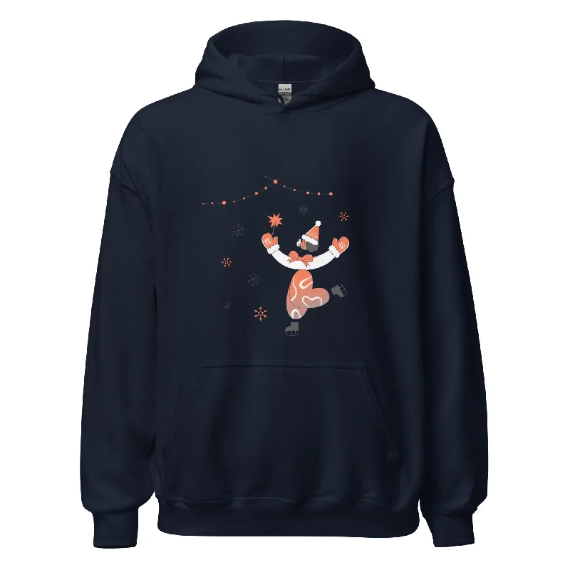 Ice Skating Christmas Unisex Hoodie