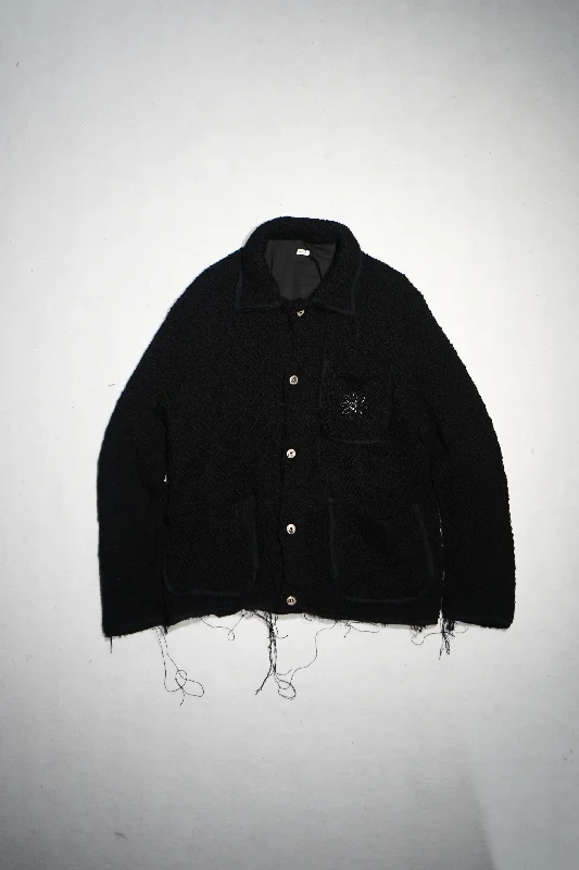 Fujimoto Broken Knit Jacket (Black)