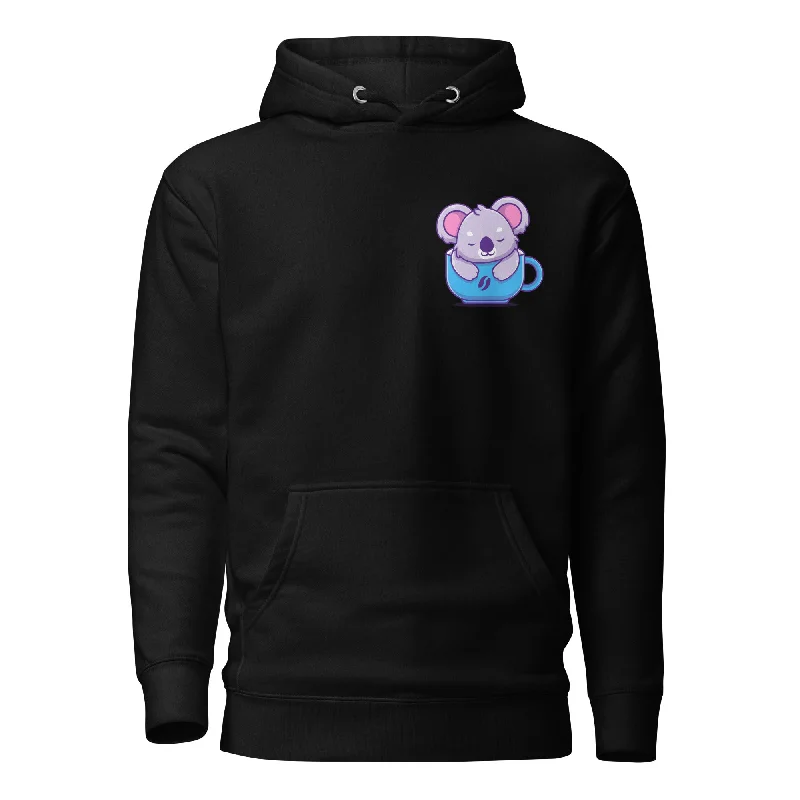 Koala Sleeping in a Cup Unisex Premium Hoodie