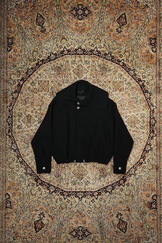 Omar Afridi DISTORTED SHORT BLOUSON (BLACK)