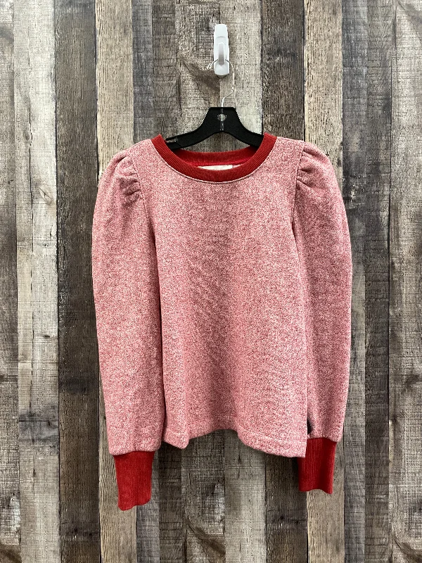 Red Sweatshirt Crewneck Loft, Size Xs