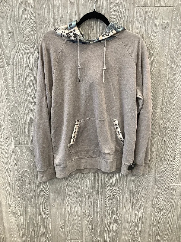 Grey Sweatshirt Hoodie Clothes Mentor, Size L