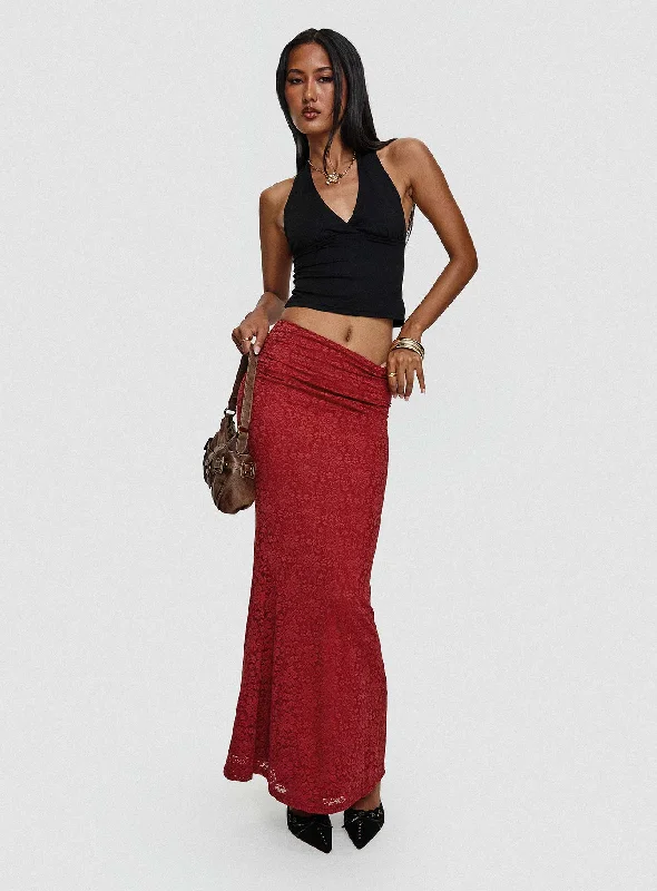 Silene Maxi Skirt Red