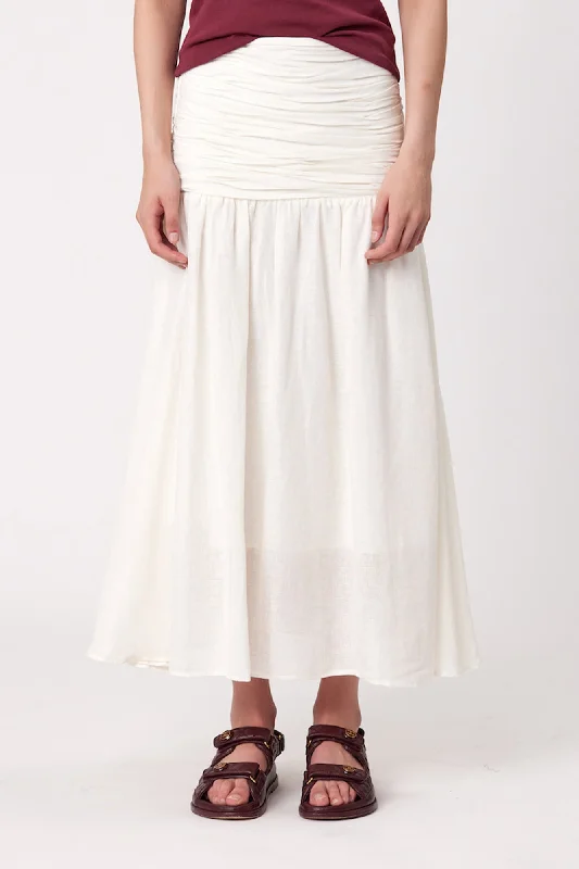 FALLON MAXI SKIRT - IVORY