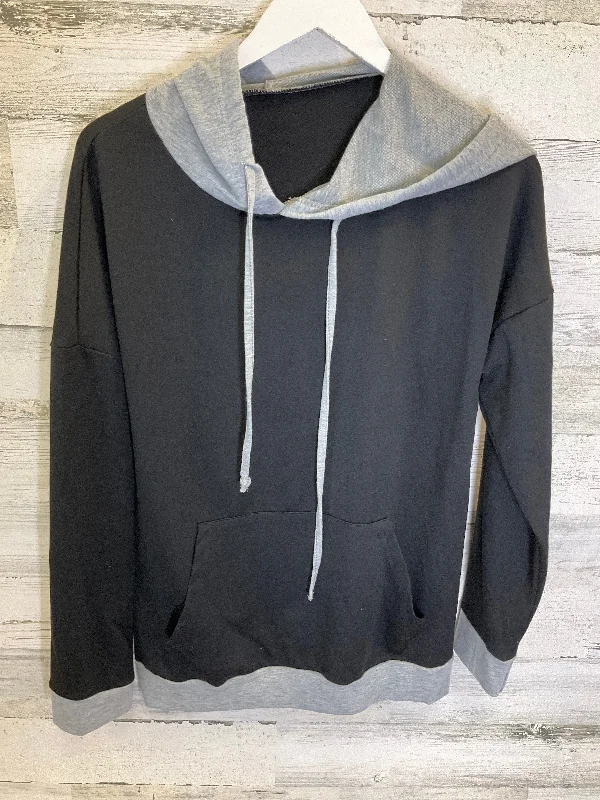 Black & Grey Sweatshirt Hoodie Cme, Size M