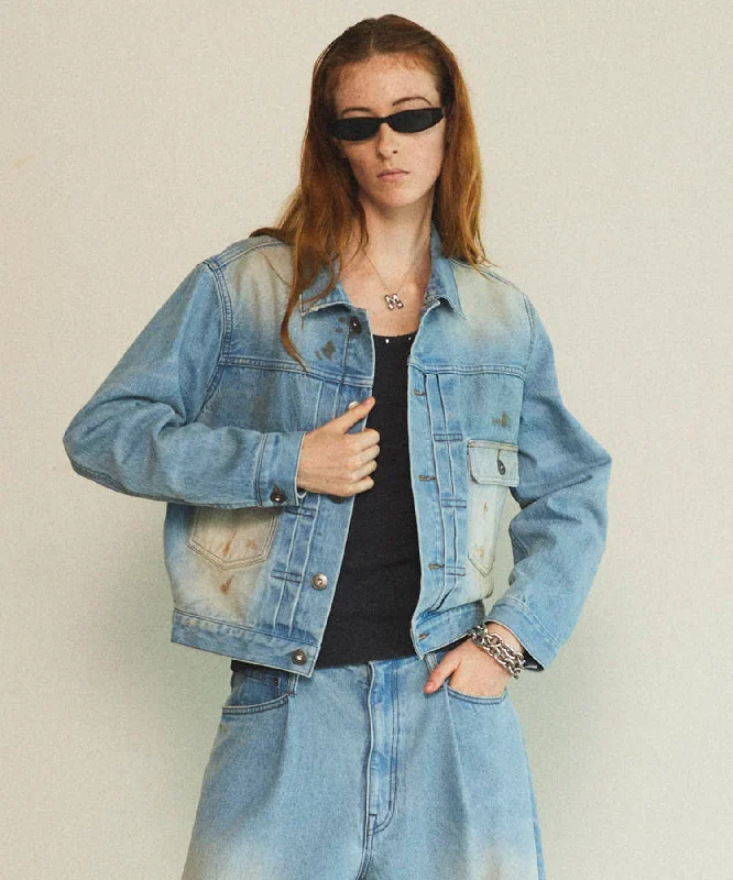 【25SPRING PRE-ORDER】Mud Draw Ring Die Denim Jacket