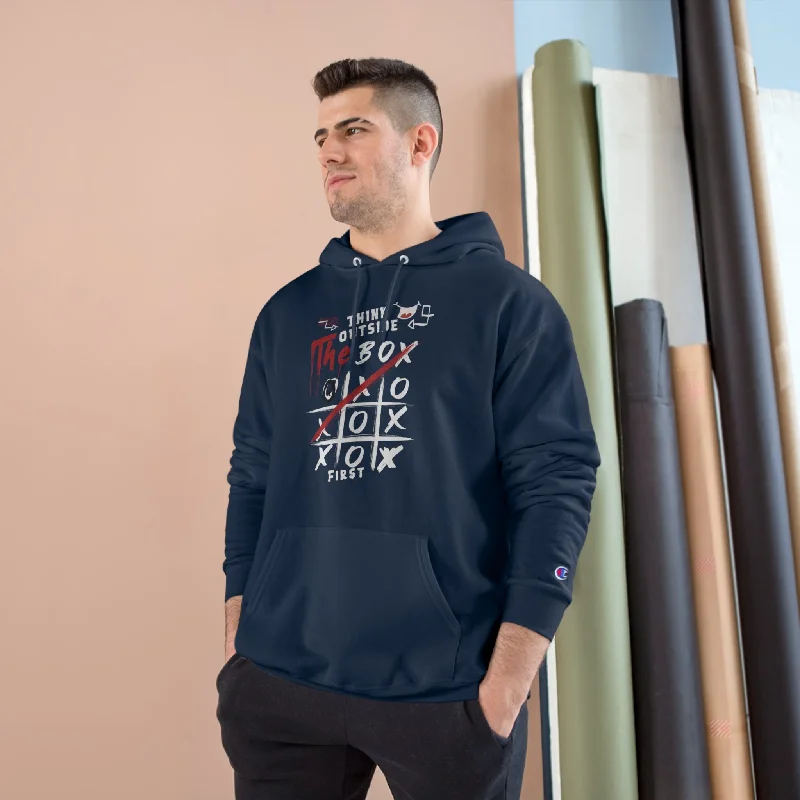 Think Outside the Box Champion Hoodie – For the Bold and Creative