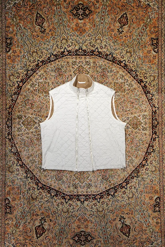 W Zip-up Vest (IVORY)