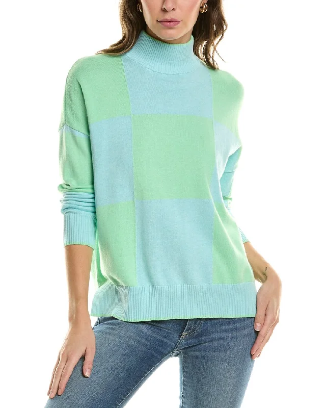 WISPR Mock Neck Silk-Blend Sweater