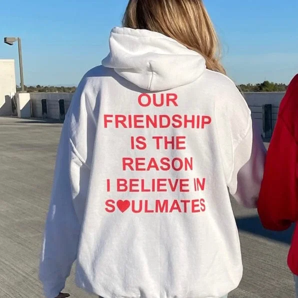 White Soulmates Hoodie