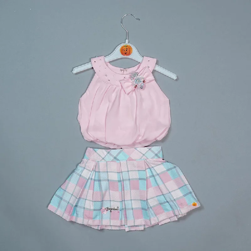 Stylish Skirt And Top For Kids