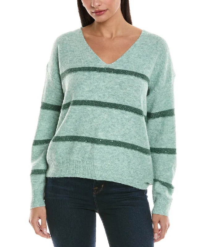 ANNA KAY Kelly Moi Striped Cashmere-Blend Sweater