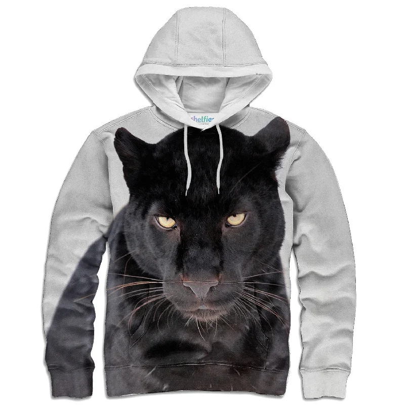 Black Leopard Face Hoodie