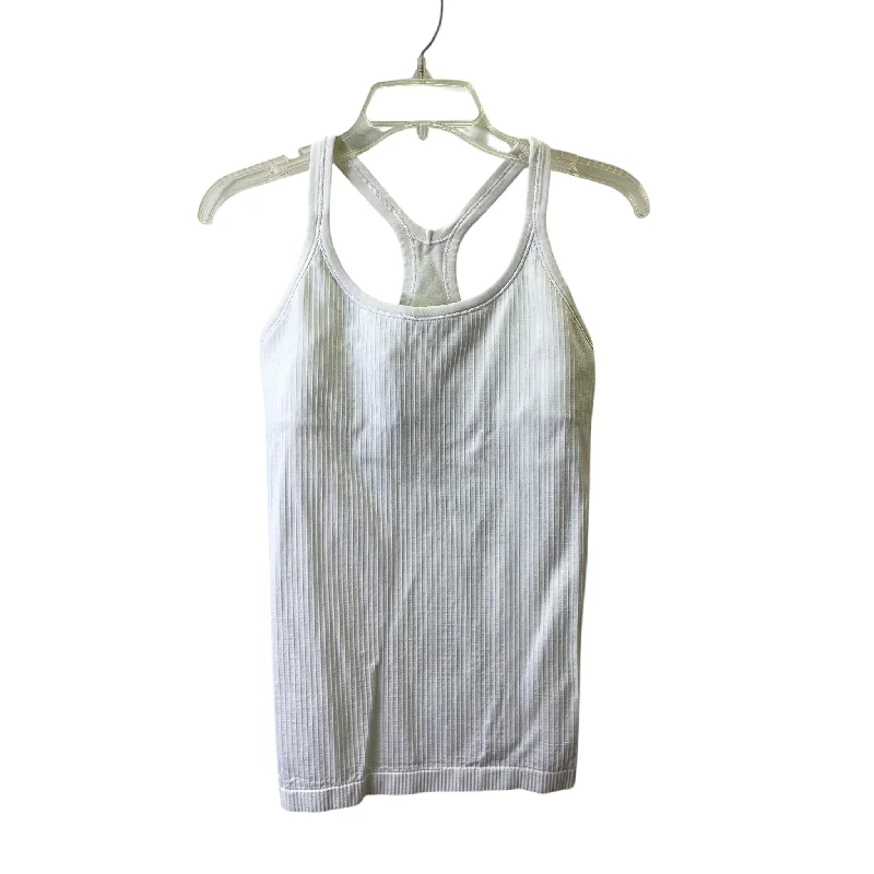 Athletic Tank Top By Lululemon In Cream, Size:M