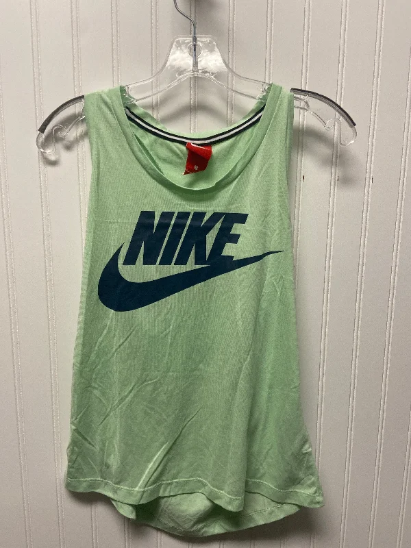 Athletic Tank Top By Nike In Green, Size: S