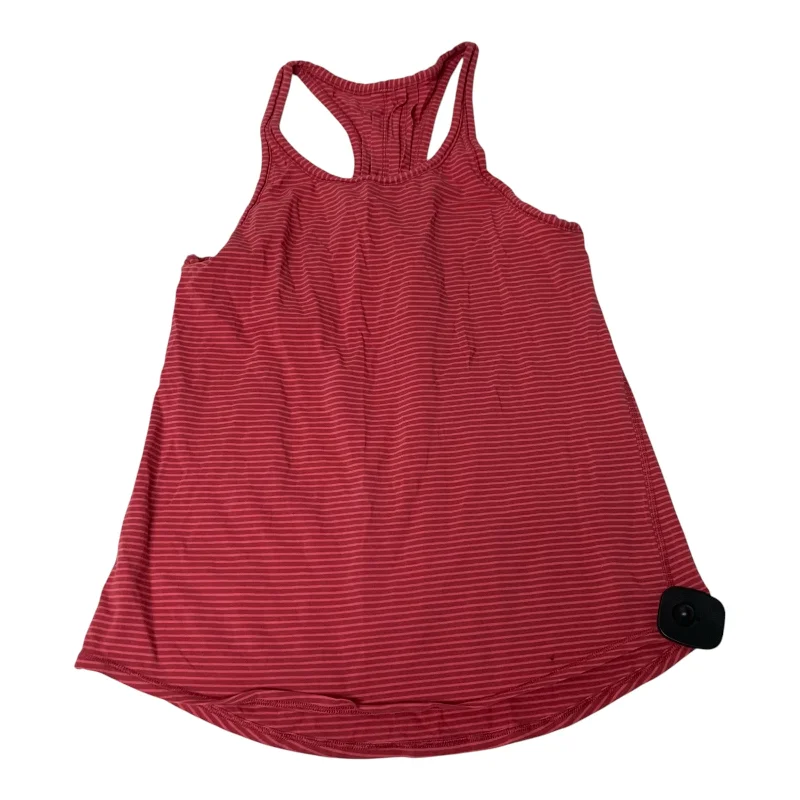 Athletic Tank Top By Lululemon In Pink & Red, Size: M