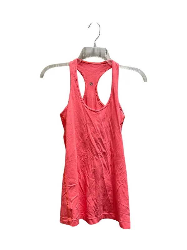 Athletic Tank Top By Lululemon In Orange, Size: S