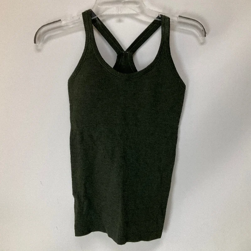 Athletic Tank Top By Lululemon In Green, Size: 4