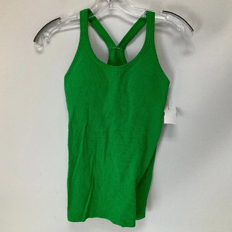 Athletic Tank Top By Lululemon In Green, Size: 4