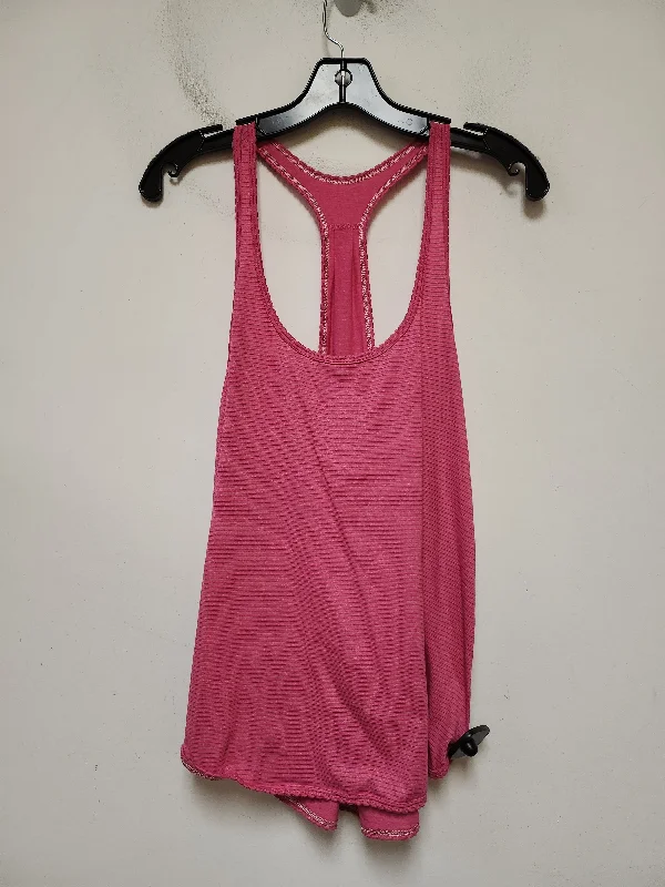 Athletic Tank Top By Lululemon In Pink, Size: M