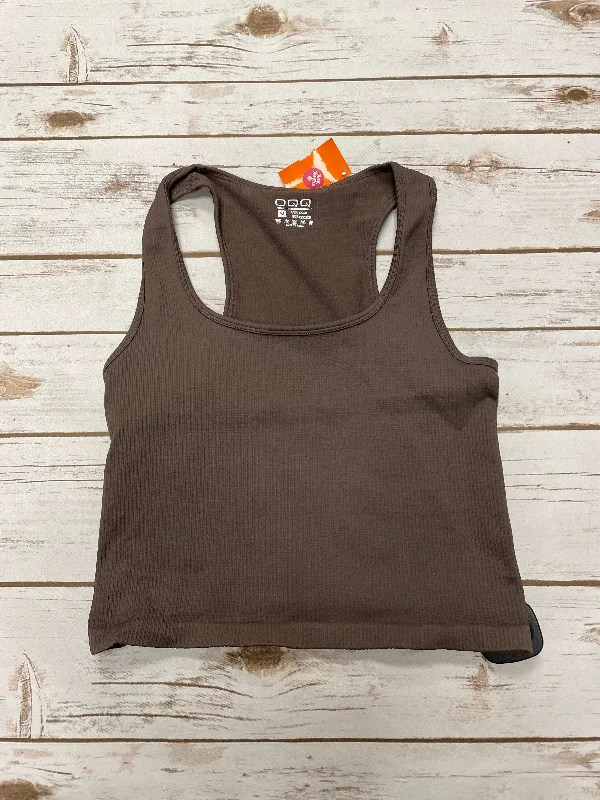 Athletic Tank Top By Cme In Brown, Size: M