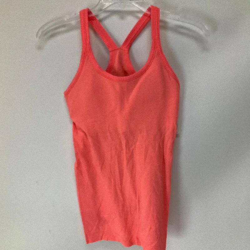 Athletic Tank Top By Lululemon In Orange, Size: 4