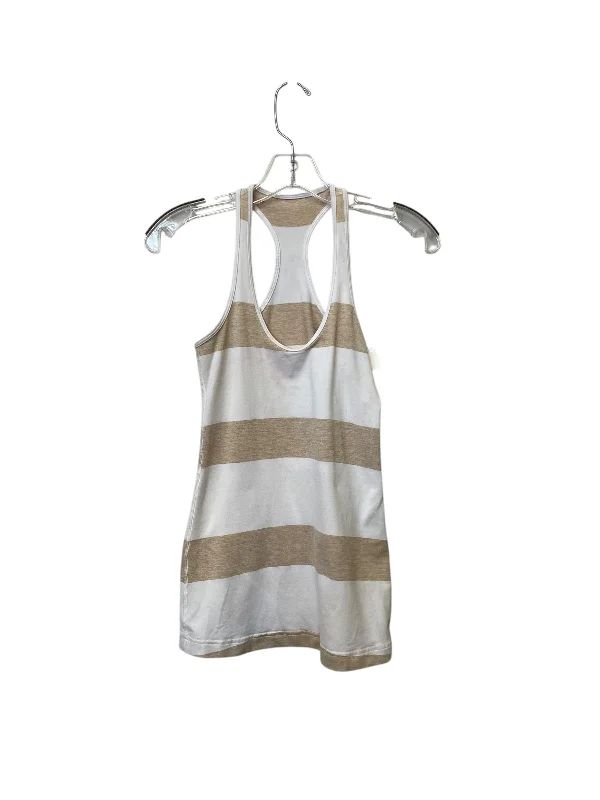 Athletic Tank Top By Lululemon In Striped Pattern, Size: S