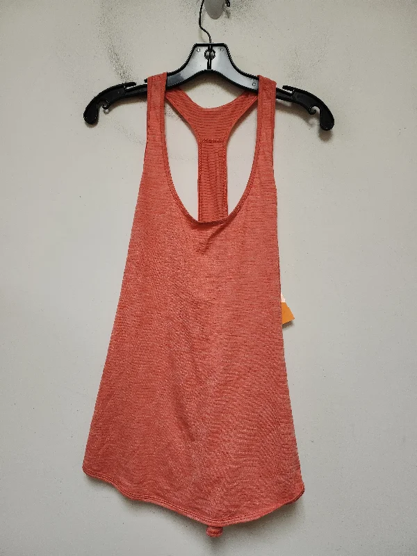 Athletic Tank Top By Lululemon In Orange, Size: M