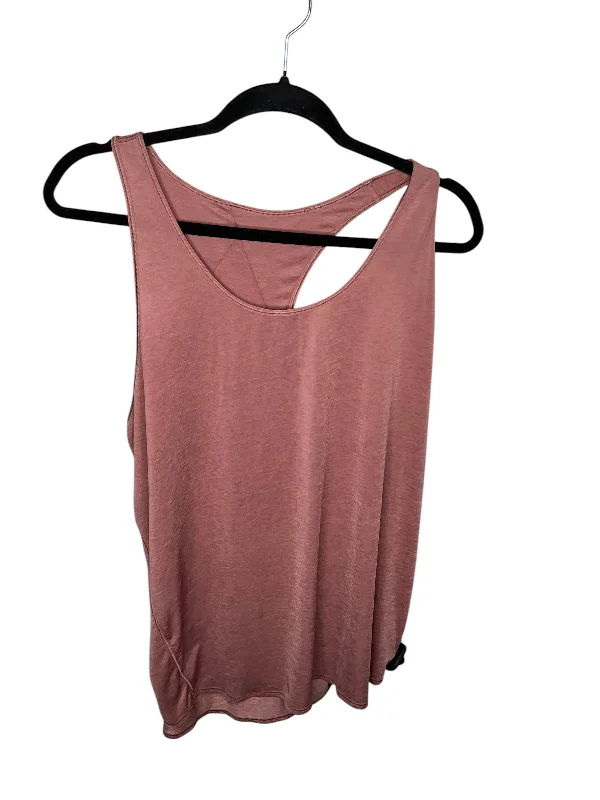 Athletic Tank Top By Lululemon In Pink, Size: M