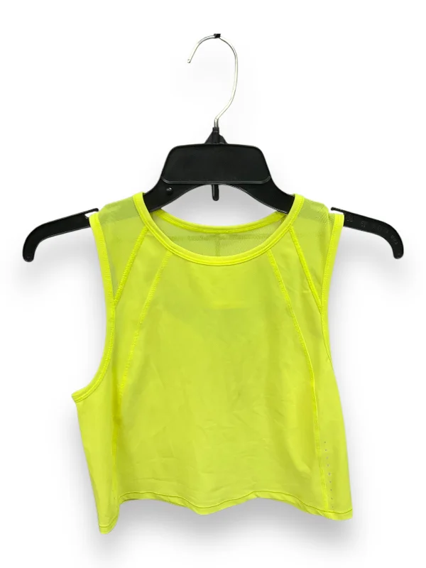 Athletic Tank Top By Lululemon In Yellow, Size: S