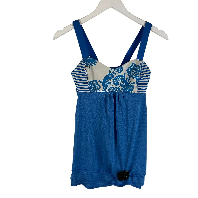 Athletic Tank Top By Lululemon In Blue, Size: 6