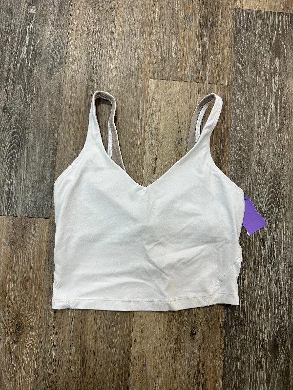 Athletic Tank Top By Lululemon In White, Size: 4