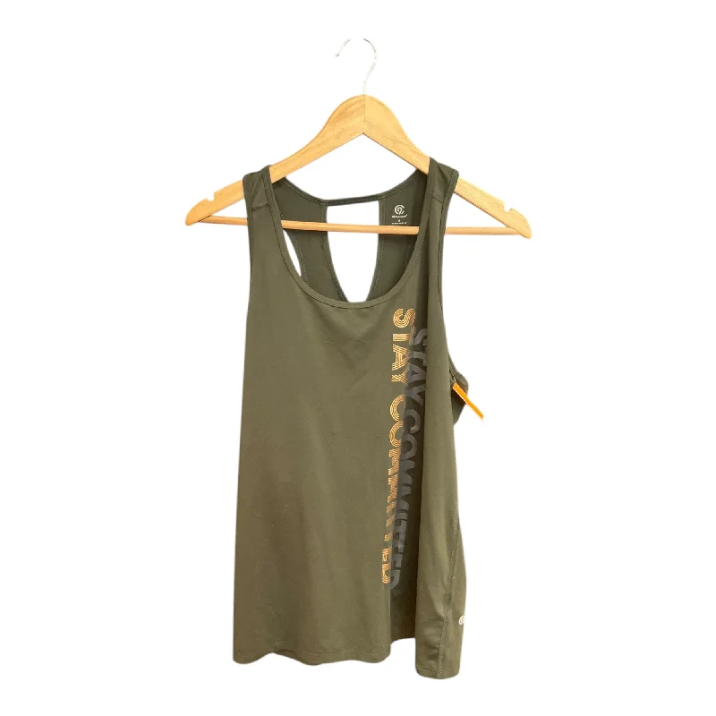 Athletic Tank Top By Champion In Green, Size: M