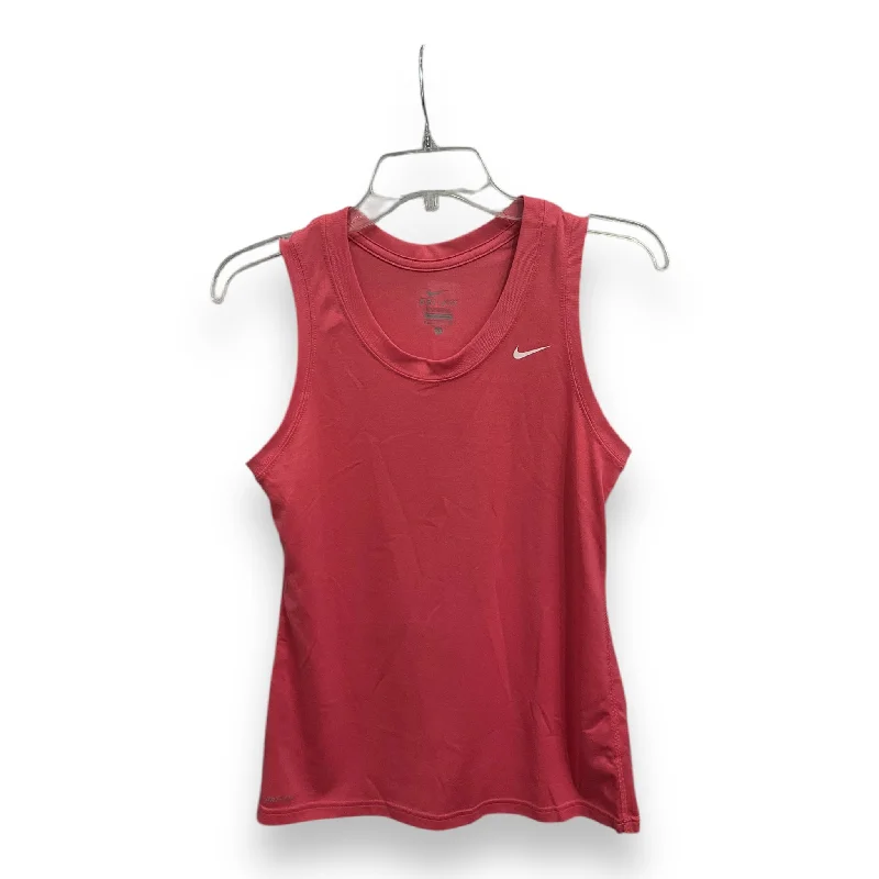 Athletic Tank Top By Nike Apparel In Pink, Size: S