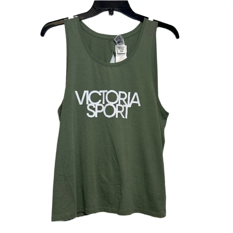 Athletic Tank Top By Victorias Secret In Green, Size: S