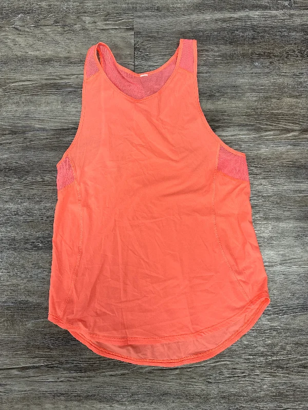 Athletic Tank Top By Lululemon In Coral, Size: S