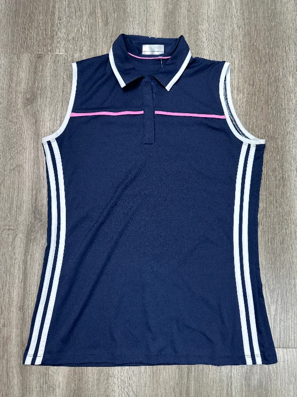 Athletic Tank Top By Callaway In Blue, Size: M