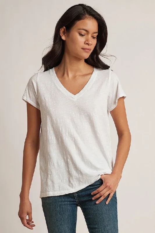 JILL CITY SLUB V-NECK TEE