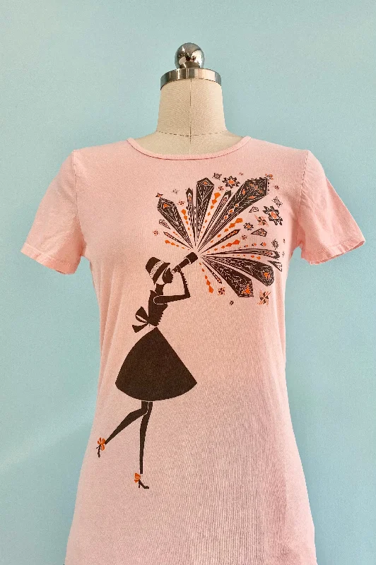 Kaleidoscope Pink T-Shirt Top by Blue Platypus