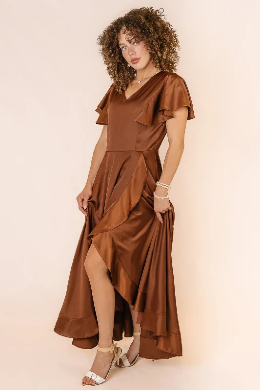 Callie Dress in Brown - FINAL SALE