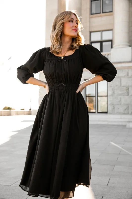 Do-Re-Mi Dress in Black - FINAL SALE