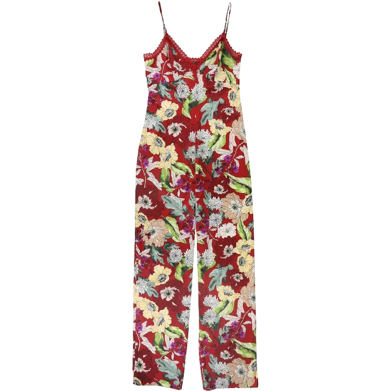 Guess Womens Floral Jumpsuit