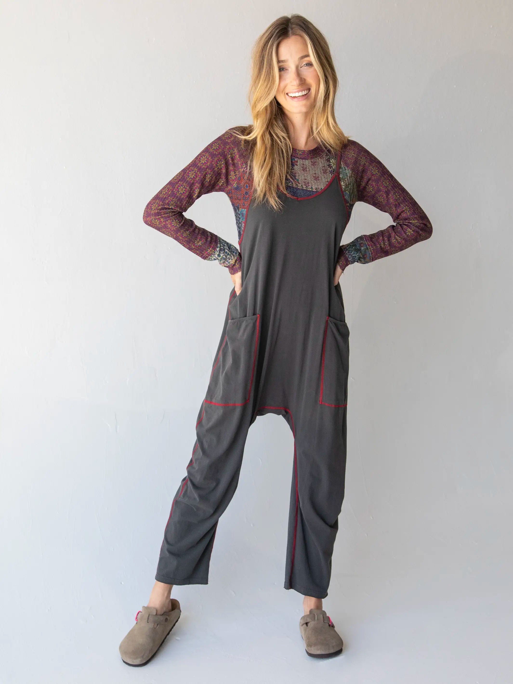 Lucy Jumpsuit - Charcoal