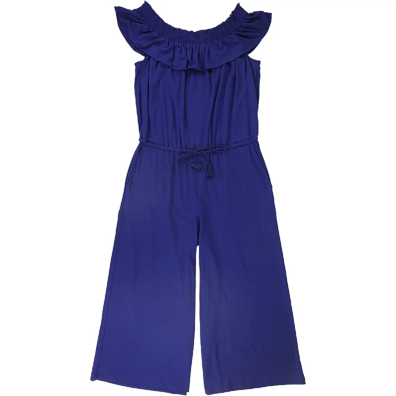 Ralph Lauren Womens Matsuko Jumpsuit, Blue, X-Large