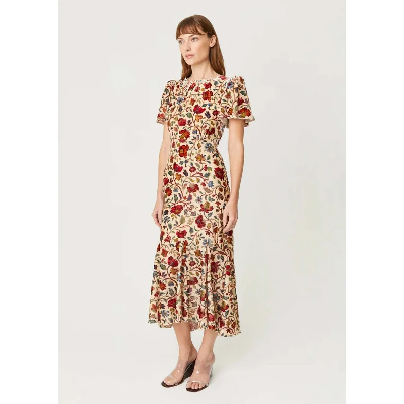 Rhode Women's Arabella Dress, Cream Vichy Rose