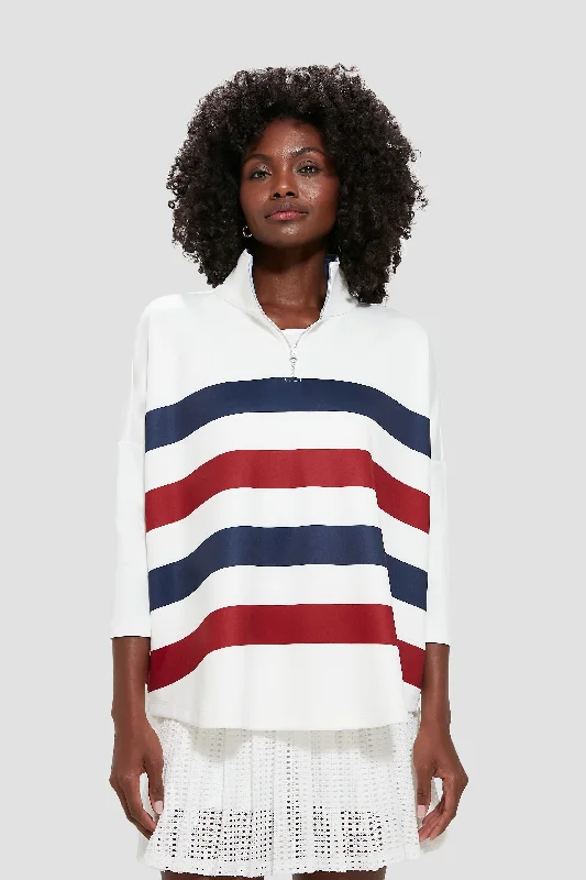 Americana Stripe Martina Quarter Zip